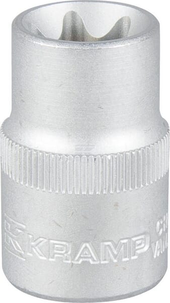 Kramp Topnøgle Torx E18, 1/2" indv., L 38 mm
