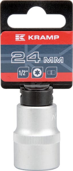 Topnøgle Torx E24 1/2" Indvendig, L 38 mm