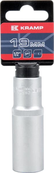 Kramp Lang Topnøgle 1/2" x 19 mm, SB ophæng