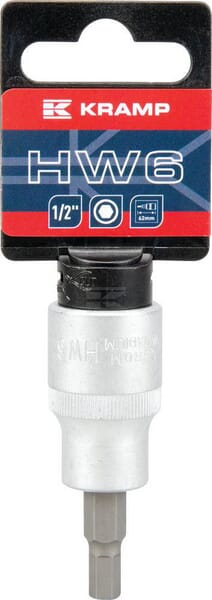 Unbraco Topnøgle 6 mm, ophæng, L 62 mm