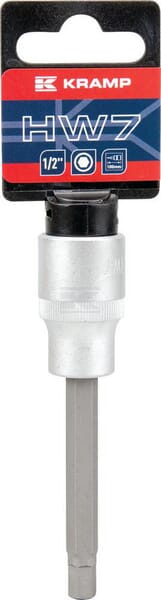 Kramp Topnøgle Unbrako 1/2" lang 7 mm L 100 mm