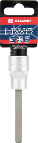 Kramp Topnøgle Unbrako Lang 1/2" 8 mm L 100 mm