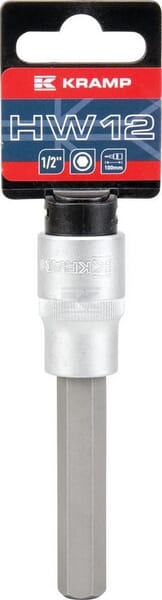 Kramp Lang Skruetrækker Bit 1/2", Sekskant 12 mm