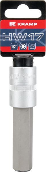 Kramp Topnøgle Unbrako Lang 1/2" 17 mm