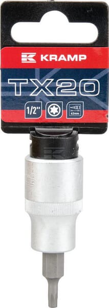 Kramp Topnøgle Torx TX 20, 1/2", L 62 mm