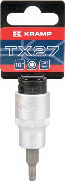 Kramp Torx Top TX 27, 1/2" med ophæng, 62 mm