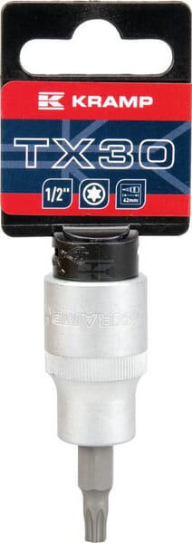Topnøgle Torx TX 30, 1/2" med ophæng, 62 mm
