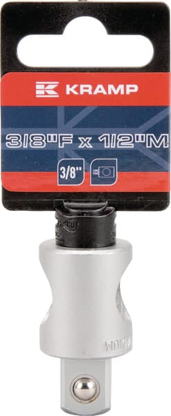 Kramp Adapter med T-glider, 1/2" udv. til 3/8" indv.