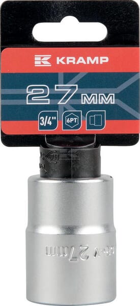 Kramp Topnøgle 3/4" 6-kant 27 mm L 52 mm