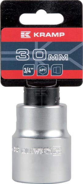 Kramp Topnøgle 3/4" 6-kant 30 mm, L 54 mm