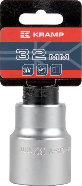 Topnøgle 3/4" 6 kt 32 mm, SB-ophæng, L 56 mm