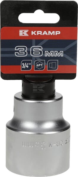 Topnøgle 3/4" 6-kant 36 mm SB - L 58 mm