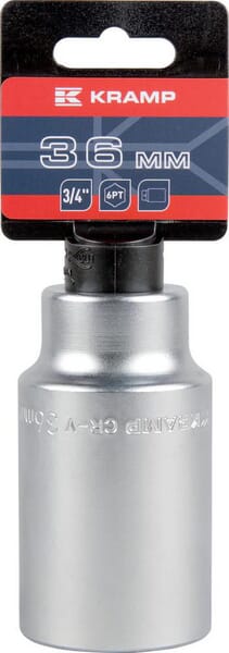 Power Tools Topnøgle 3/4" 6-kant 36 mm, 90 mm længde