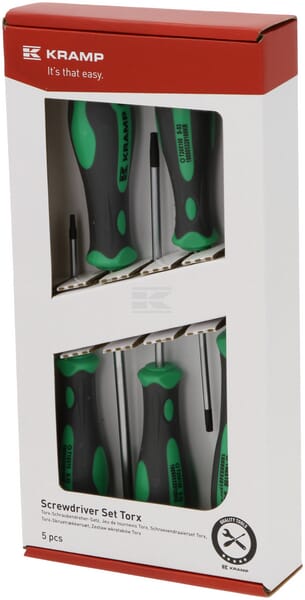 Skruetrækkersæt Torx 5 stk. (T10, T20, T25, T30, T40)