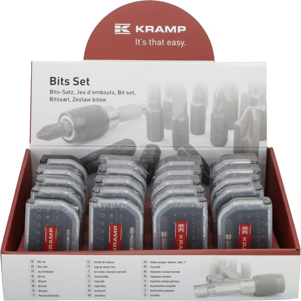 Kramp Bitssæt Display med 20 Sæt