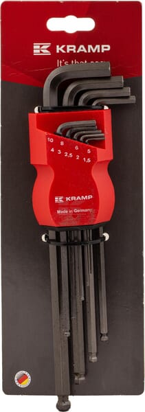 Kramp Sekskantnøglesæt 1,5-10 mm, 9 dele