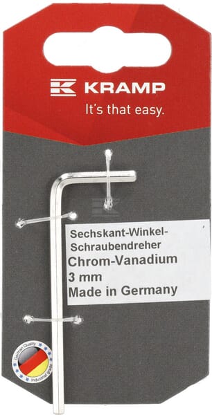 Unbrakonøgle 3 mm – Robust L-formet Nøgle