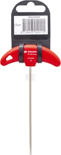 Kramp Unbraconøgle med T-greb 2,5 x 125 mm