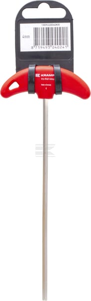 Kramp Unbraconøgle med T-greb, 4,0 x 150 mm