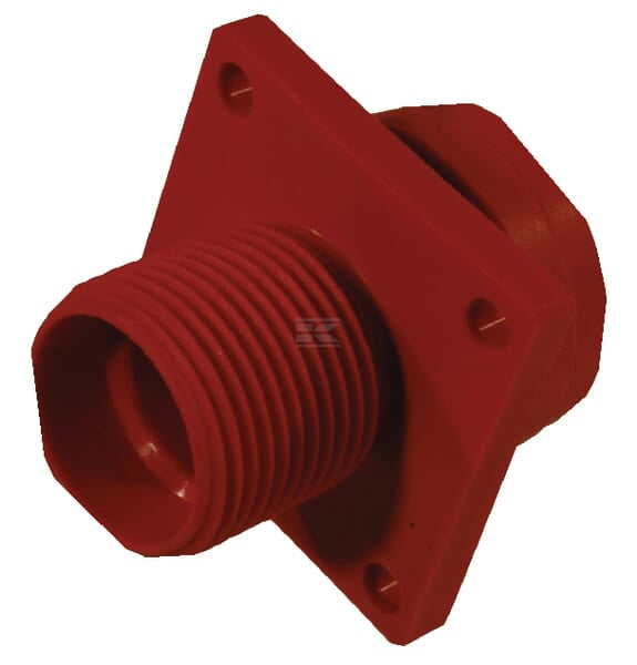 Flangekobling 1" han, 55 mm kvadratisk