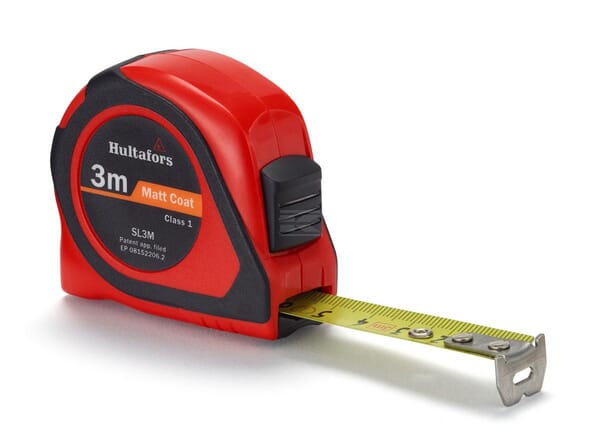 Hultafors Båndmål SL3M 3 m x 16 mm, Klasse I