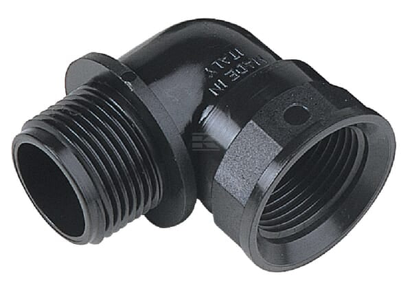 Vinkel 3/4" indvendig - udvendig gevind