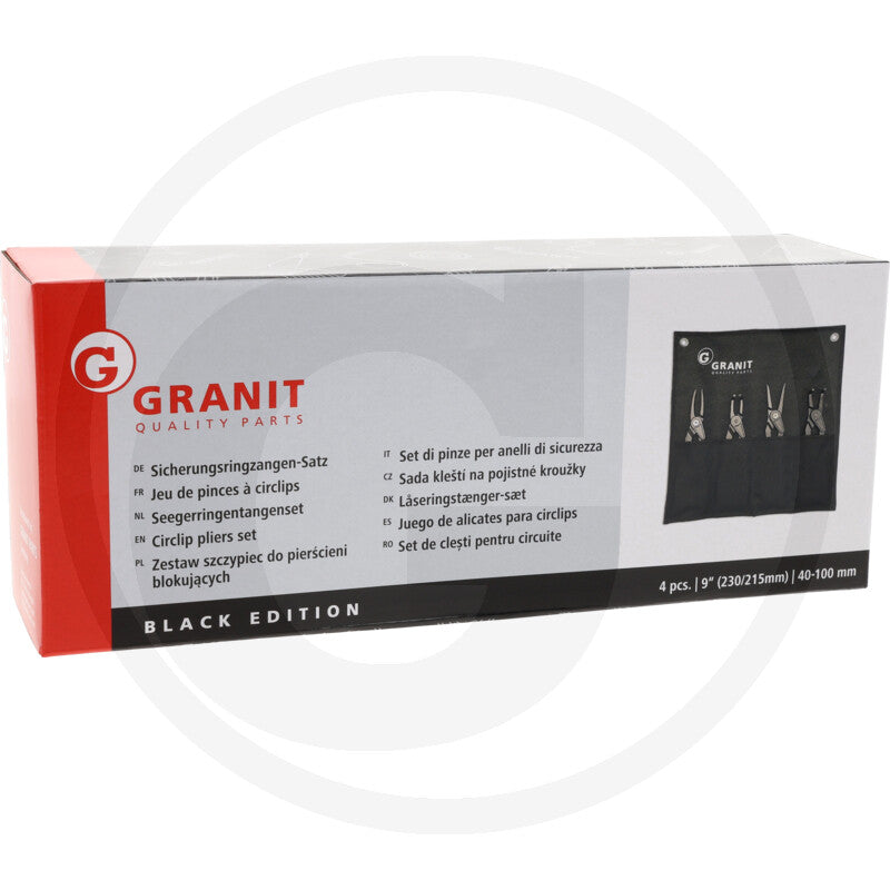 GRANIT BLACK EDITION 9” låseringstang-sæt, 4 dele
40-100mm