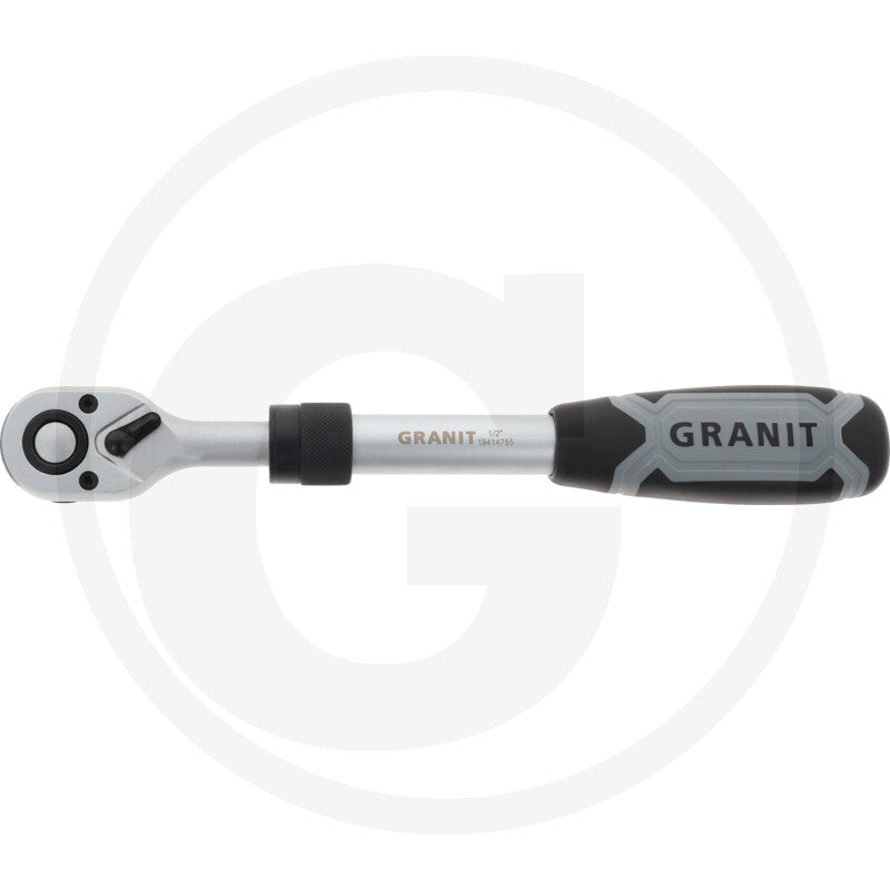 1/2'' teleskopisk skralde med omskifter Granit black edition