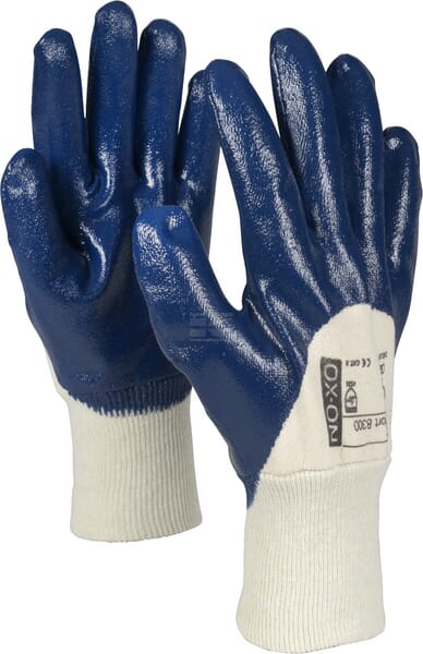 OX-ON NBR Comfort 8300 Handske, heldyppet nitril, str. 10