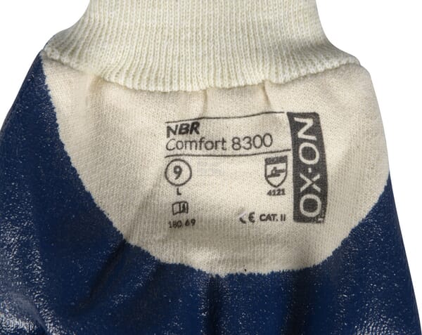 OX-ON NBR Comfort 8300 Handske, heldyppet nitril, str. 10