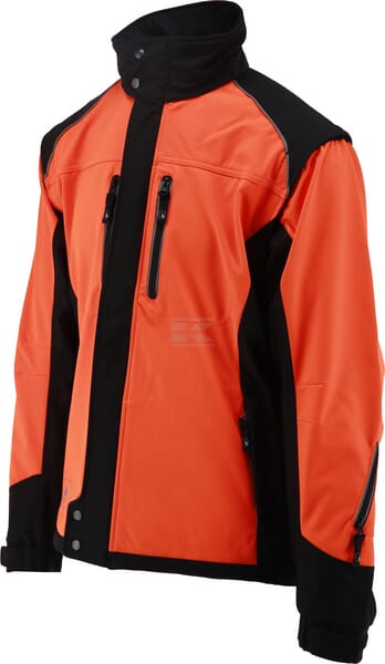 Fuyu Softshell Jakke L Orange/Sort