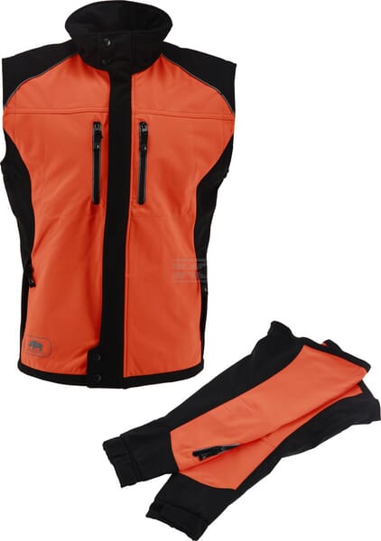 Fuyu Softshell Jakke L Orange/Sort
