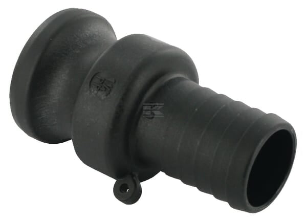 Camlock Type E 1-1/4" slangeende 30 mm polypropylen