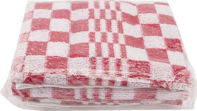 Viskestykke 50x50cm rød 3-pak