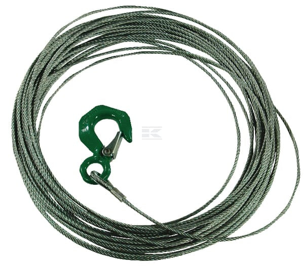 Kabelspil 4mm x 20m med krog