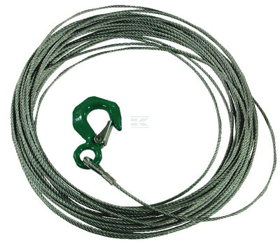 Kabelspil 4mm x 20m med krog