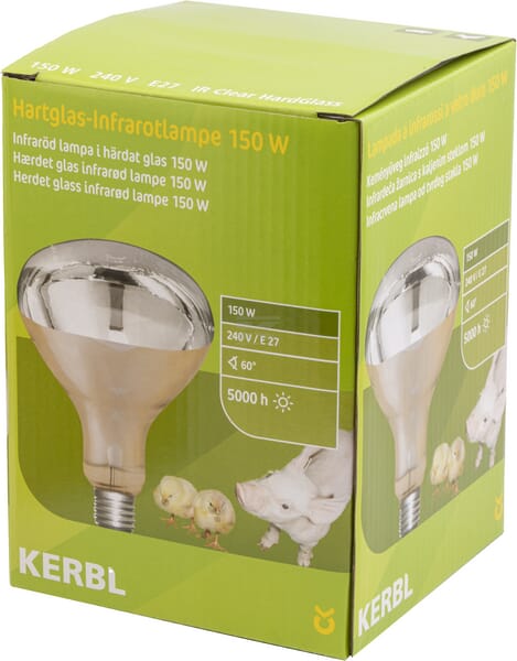 Varmepære 150W Transparent Infrarød
