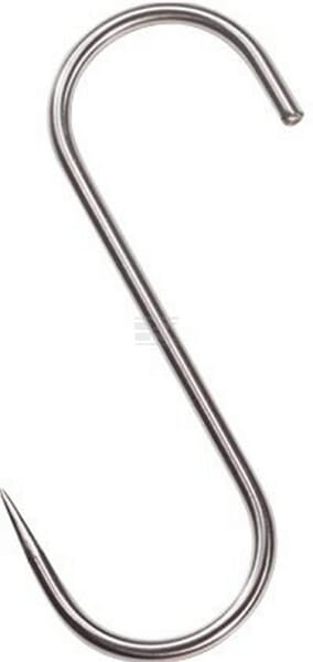 Lava S-hage i rustfrit stål 160x6 mm til vildt