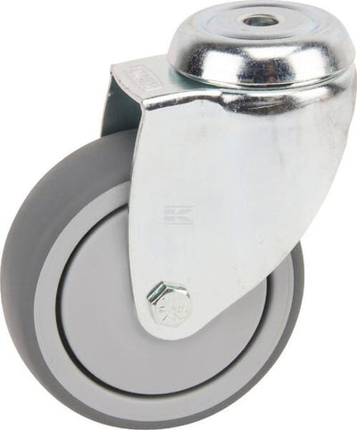 Tente Drejehjul med Plade 100 mm