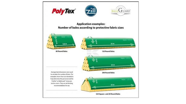 agrifol DLG BaleGuard® Halmpresenningfilt 9,8x12,5 m