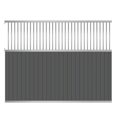 Mellemvæg 3,5 m, inkl. kunststofplanker, SWE