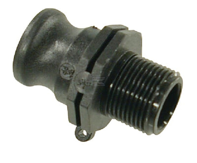 Camlock type F 3/4" udvendigt gevind polypropylen