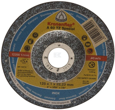 Klingspor Skæreskive 125x1,0x22 mm A60TZ