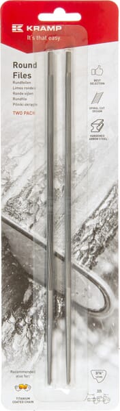 Rundfil 3/16" (4,8 mm) til motorsavskæder, 2 stk.