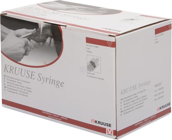 Primatech Engangssprøjte 2 ml, 3-komponent Luerlock