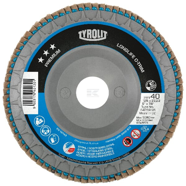 Tyrolit Slibeklods 125 mm K40