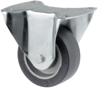 Tente Fast Hjul, Gummi Ø100mm, Belastning 200kg