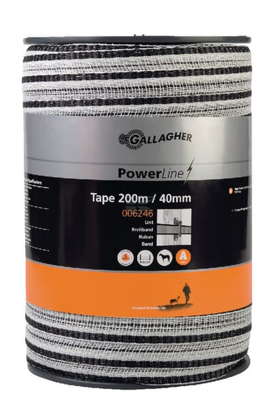 Gallagher PowerLine Hegnsbånd 40mm Hvid