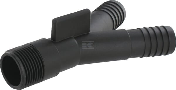 Y-stykke 45° slangeende 2x25 mm / 1x1"