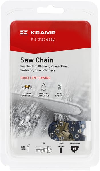 Kramp Savkæde 3/8" 1,6mm 66 DL halvmejsel